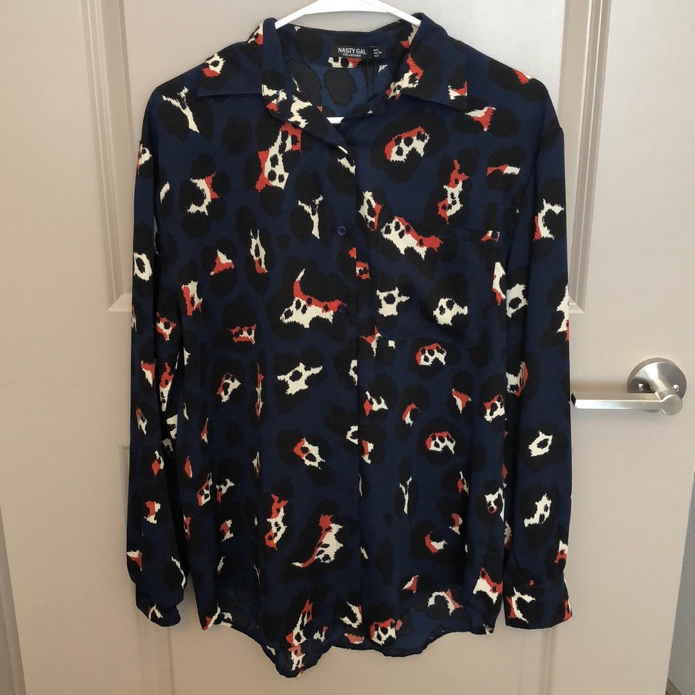 Nasty Gal leopard top